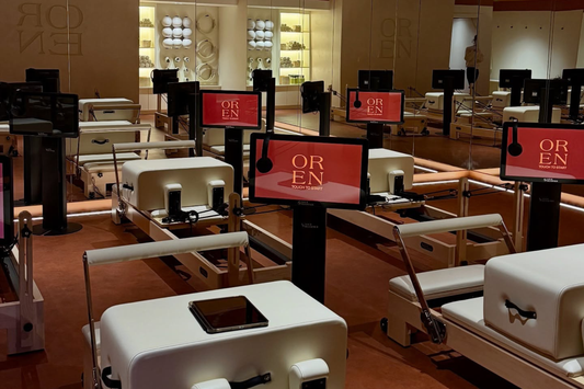 Reformer studio with KioskPro and Ivory Studio Reformers