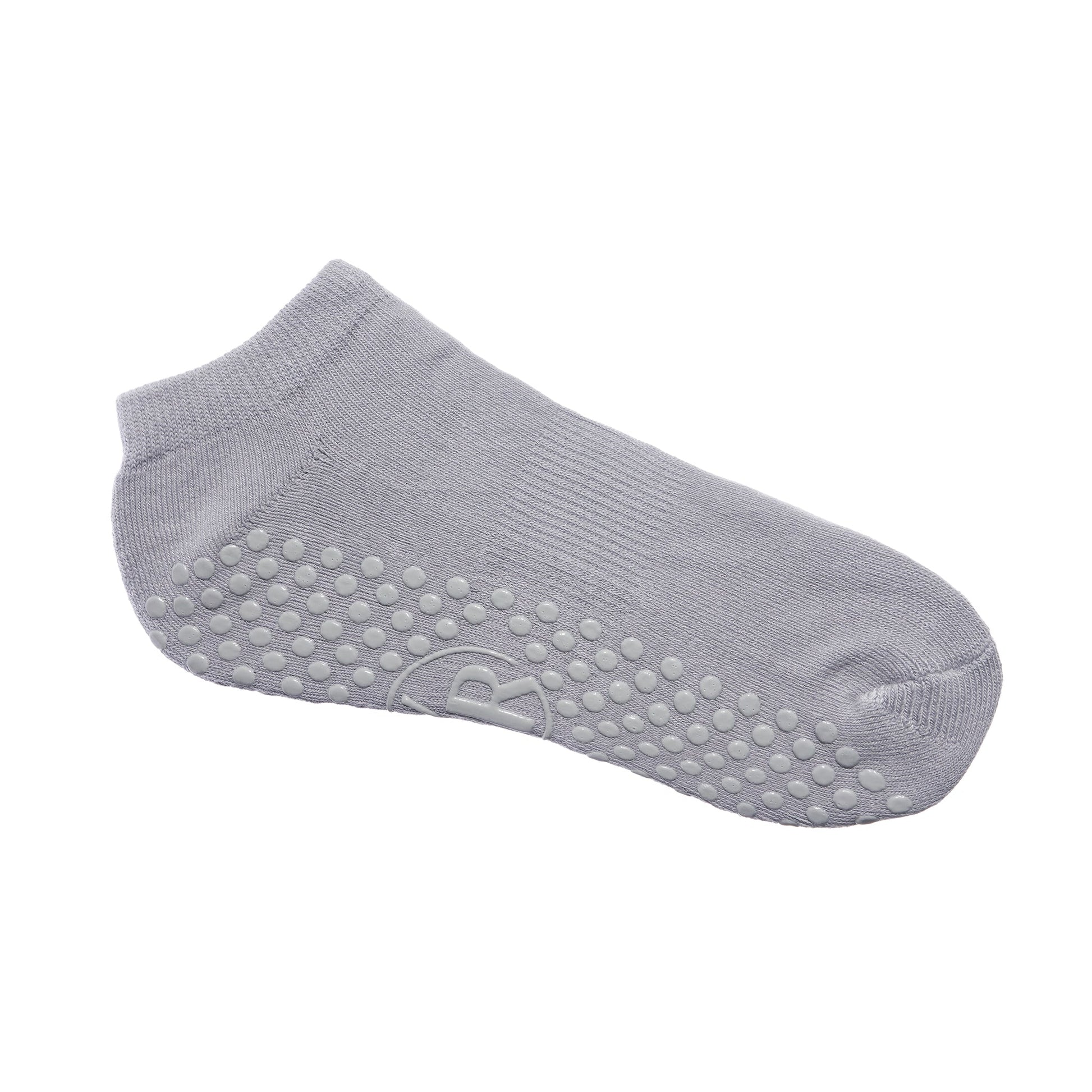 Grip ankle socks in gray