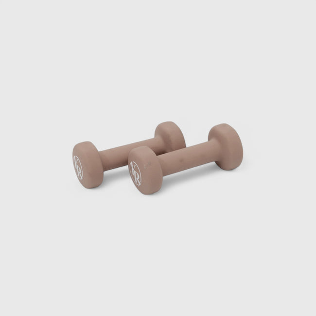 Hand Weights - Mocha / 1kg (approx 2.2lb)