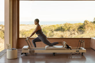 Maple Wood Foldable Pilates Reformer - Home Workout Scene | Your Reformer